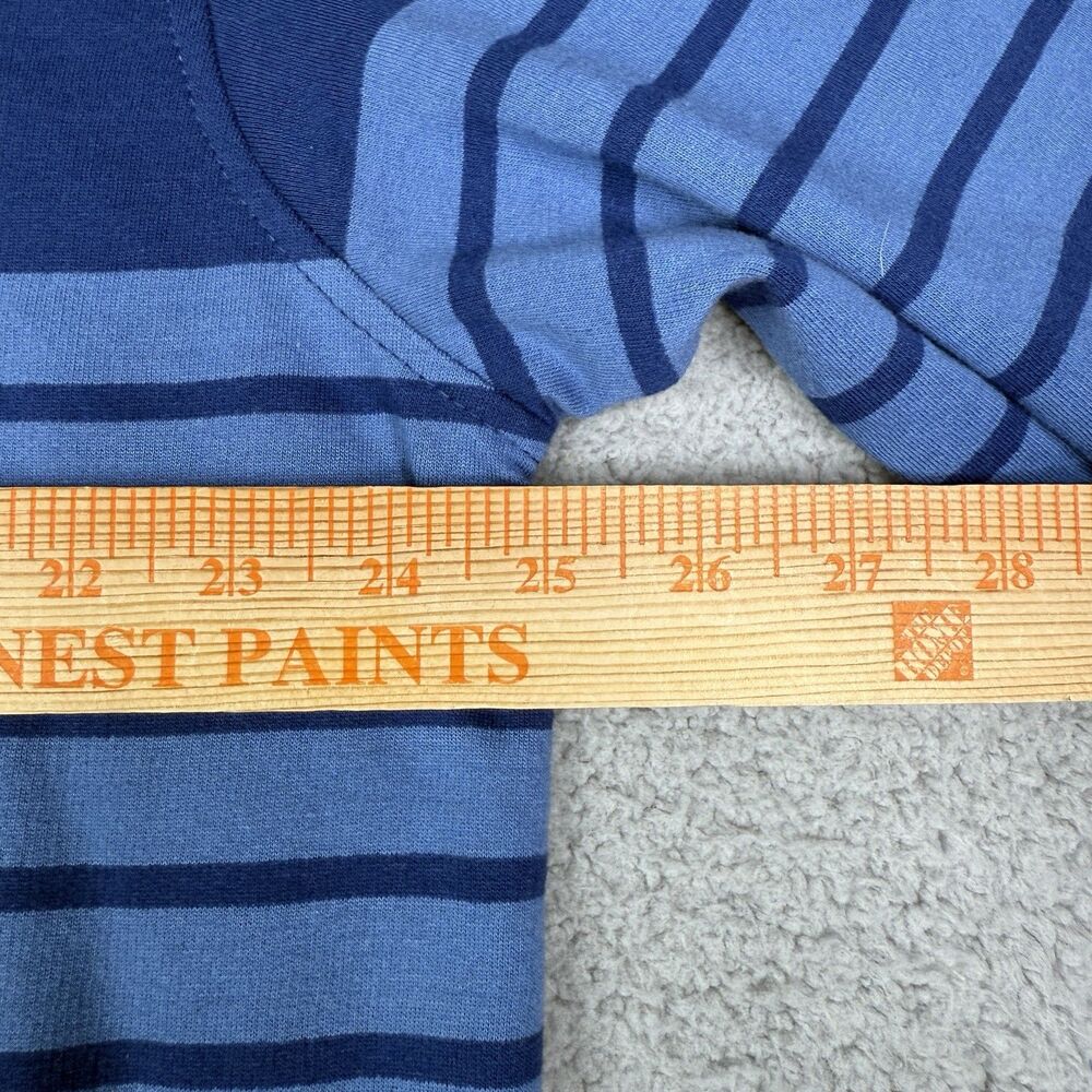 IZOD Saltwater Shirt Mens XL Blue Stripe Nauset Light Fleece Henley Pullover NWT - Picture 7 of 10